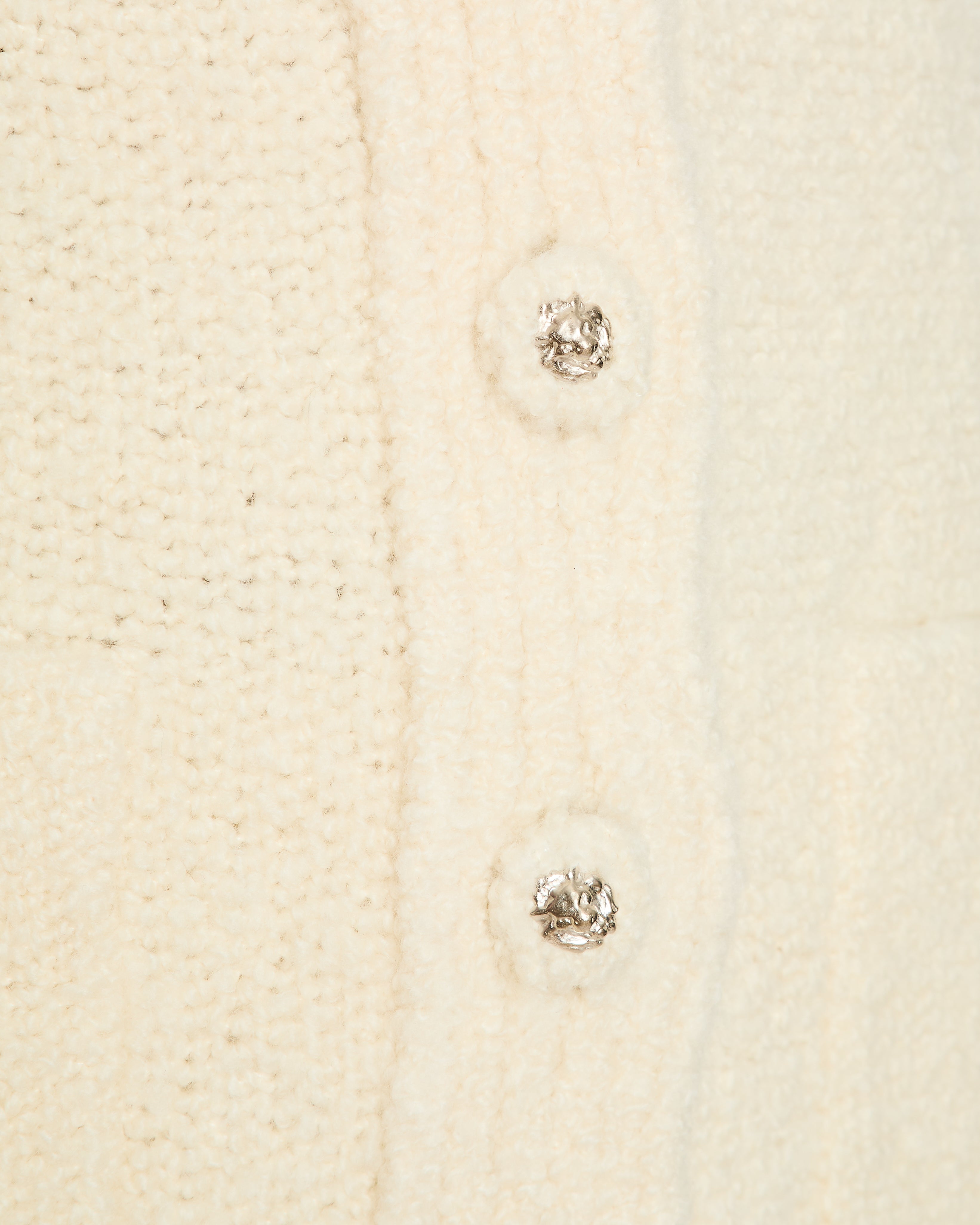 Chanel Ivory Knitted Cashmere Cardigan with Ruched Sleeve Detail Size FR 34 (UK 6)