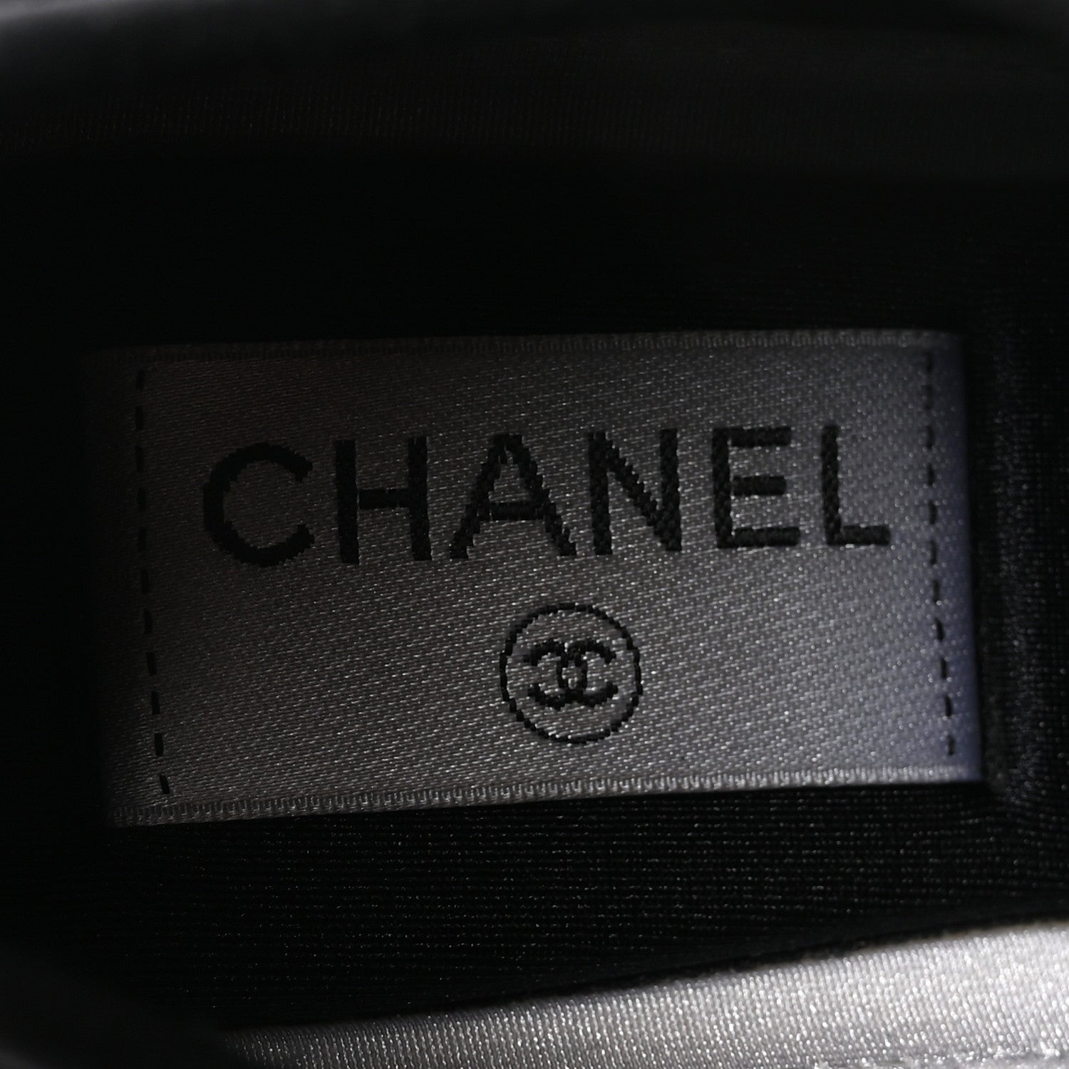 Chanel Velvet Calfskin Mixed Fibers CC Sneakers 36.5 Black