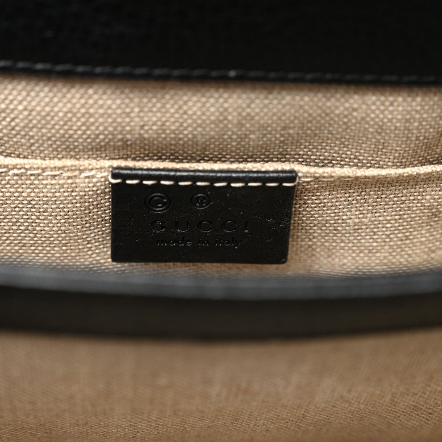 Gucci Dollar Calfskin Small Interlocking G Shoulder Bag Black