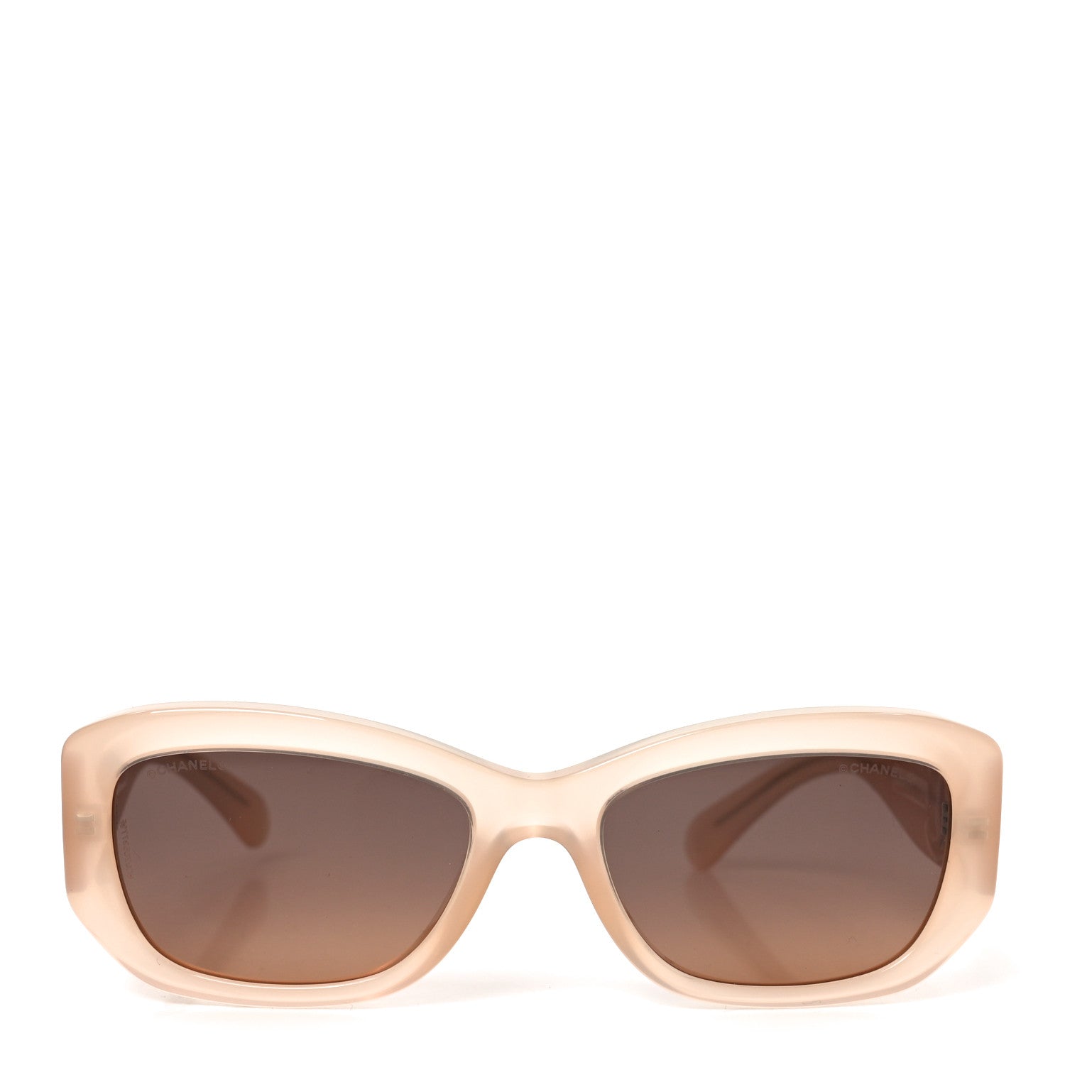 Acetate Rectangle Sunglasses 5493-A Light Pink