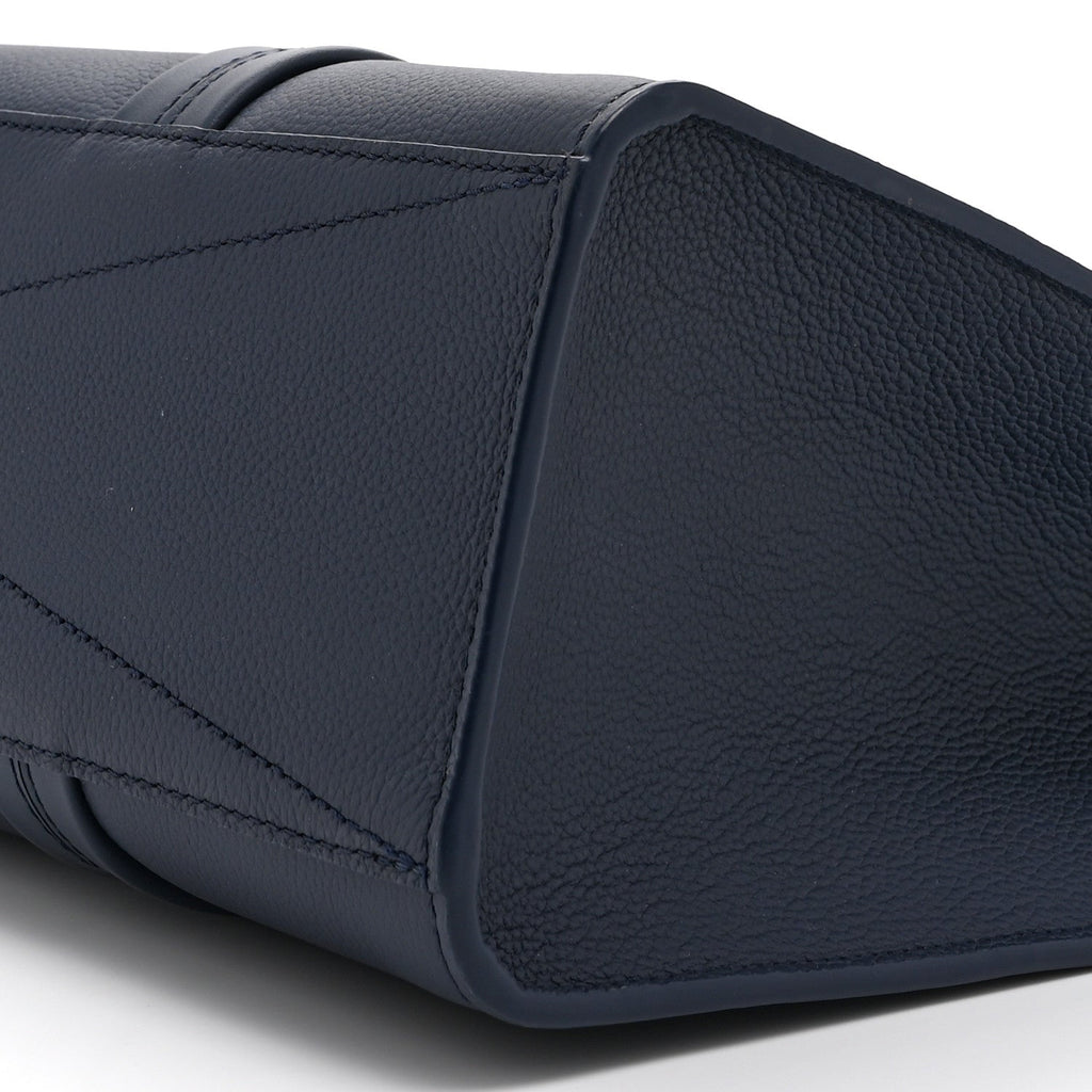Louis Vuitton Grained Calfskin LV Aerogram Tote Navy