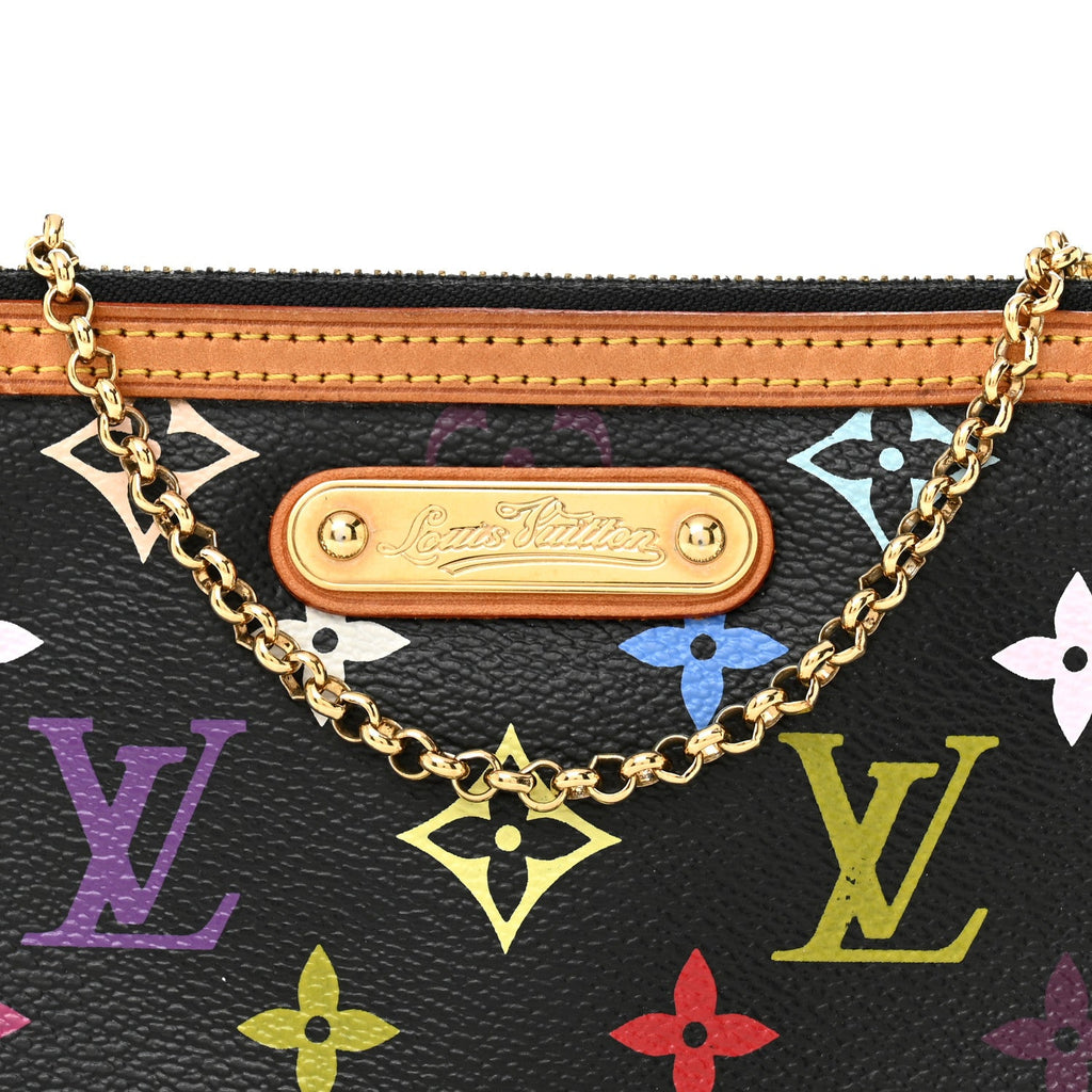 Louis Vuitton Monogram Multicolor Pochette Milla MM Black