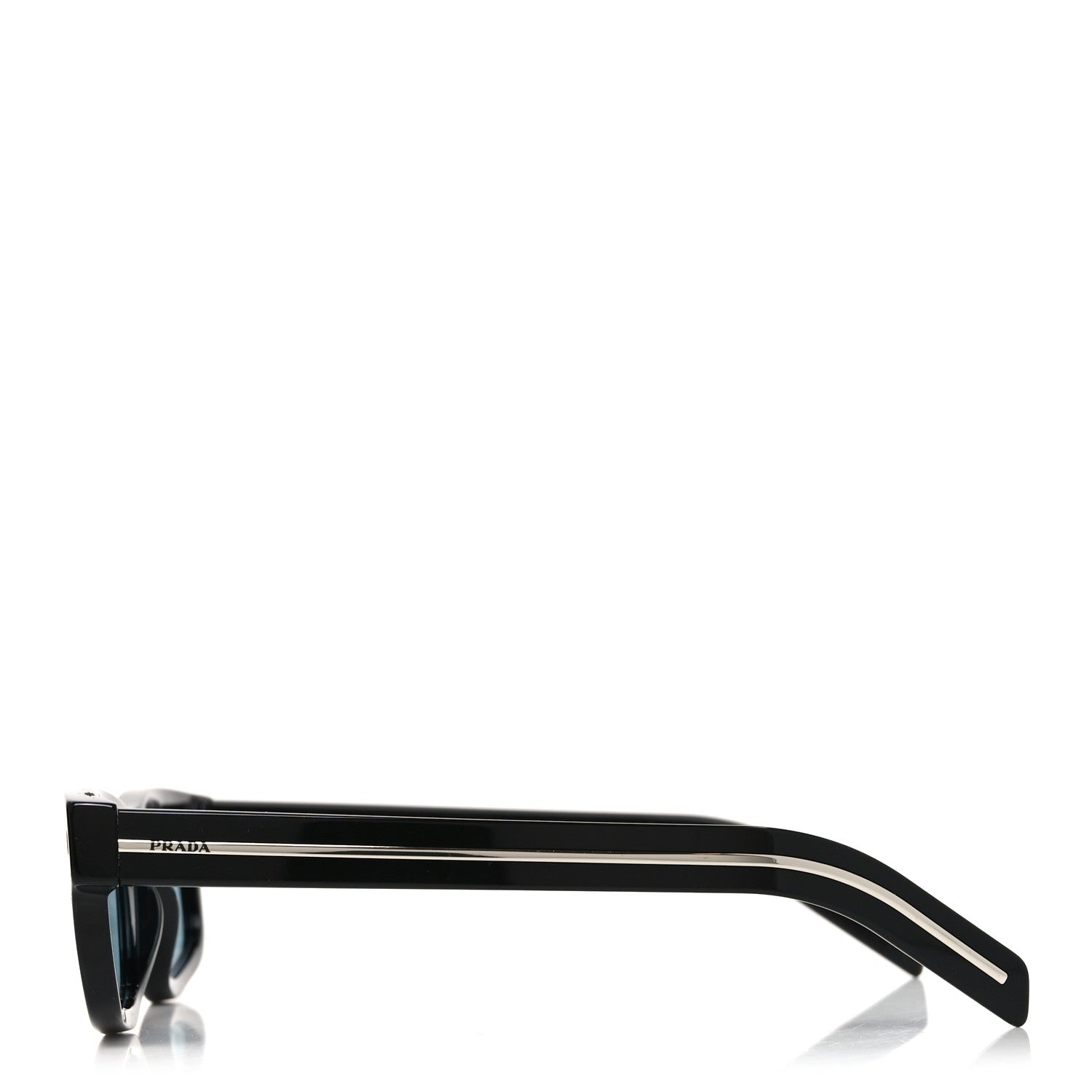 Prada Acetate Rectangular Sunglasses SPR B11 Black