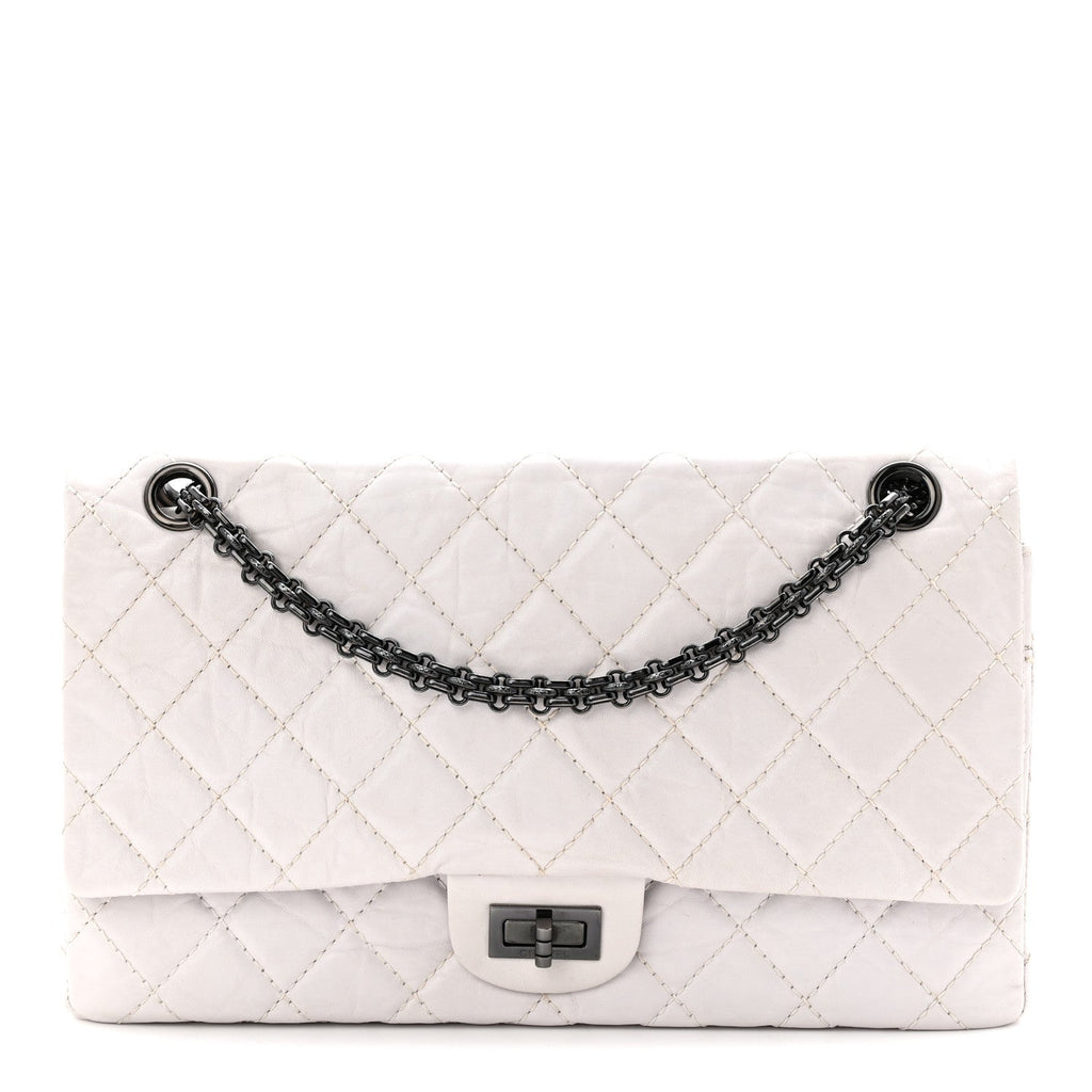 Chanel Aged Calfskin 2.55 Reissue 226 Flap White