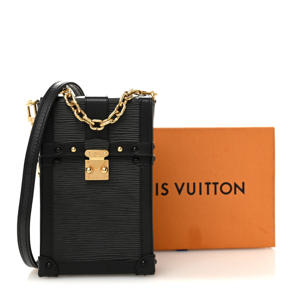 Louis Vuitton Epi Pochette Trunk Verticale Black