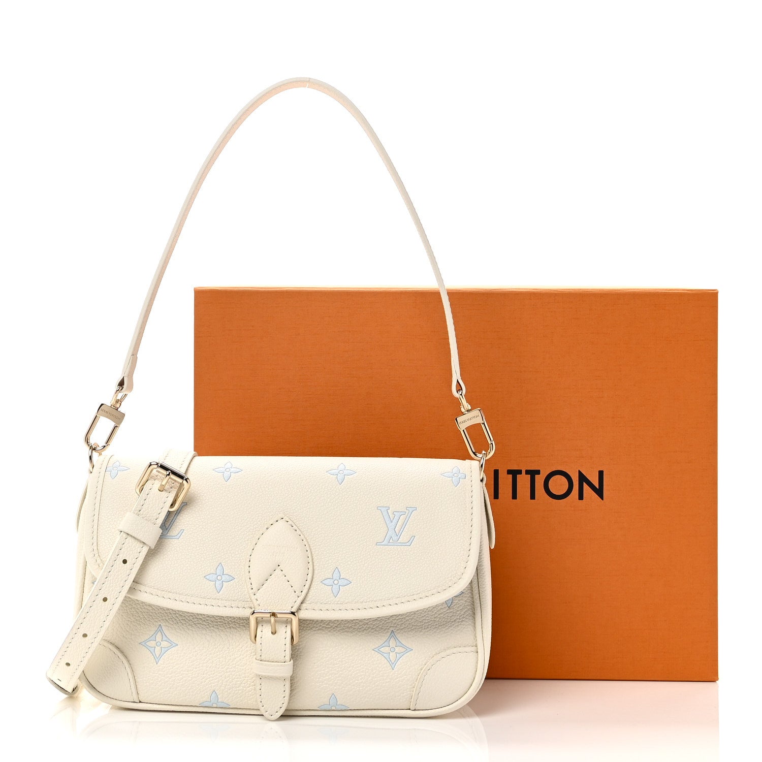 Louis Vuitton Empreinte Monogram Sweet Escape Diane Milky White Blue