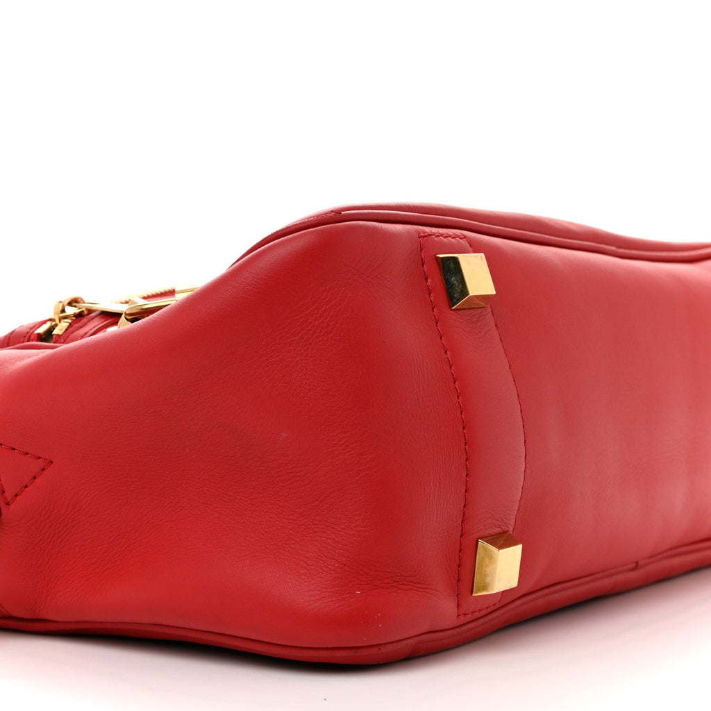 Louis Vuitton Supple Calfskin Paname Take Off Flight Overseas Bag Red