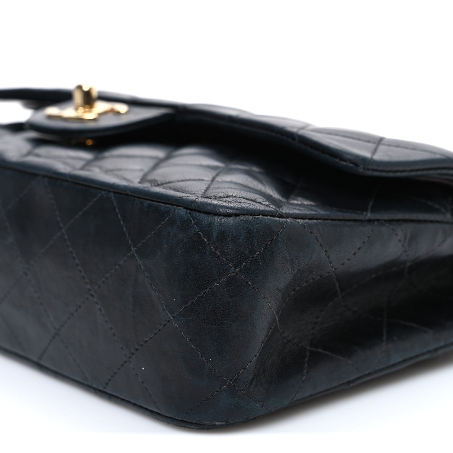 Chanel Lambskin Quilted Medium Double Flap Black