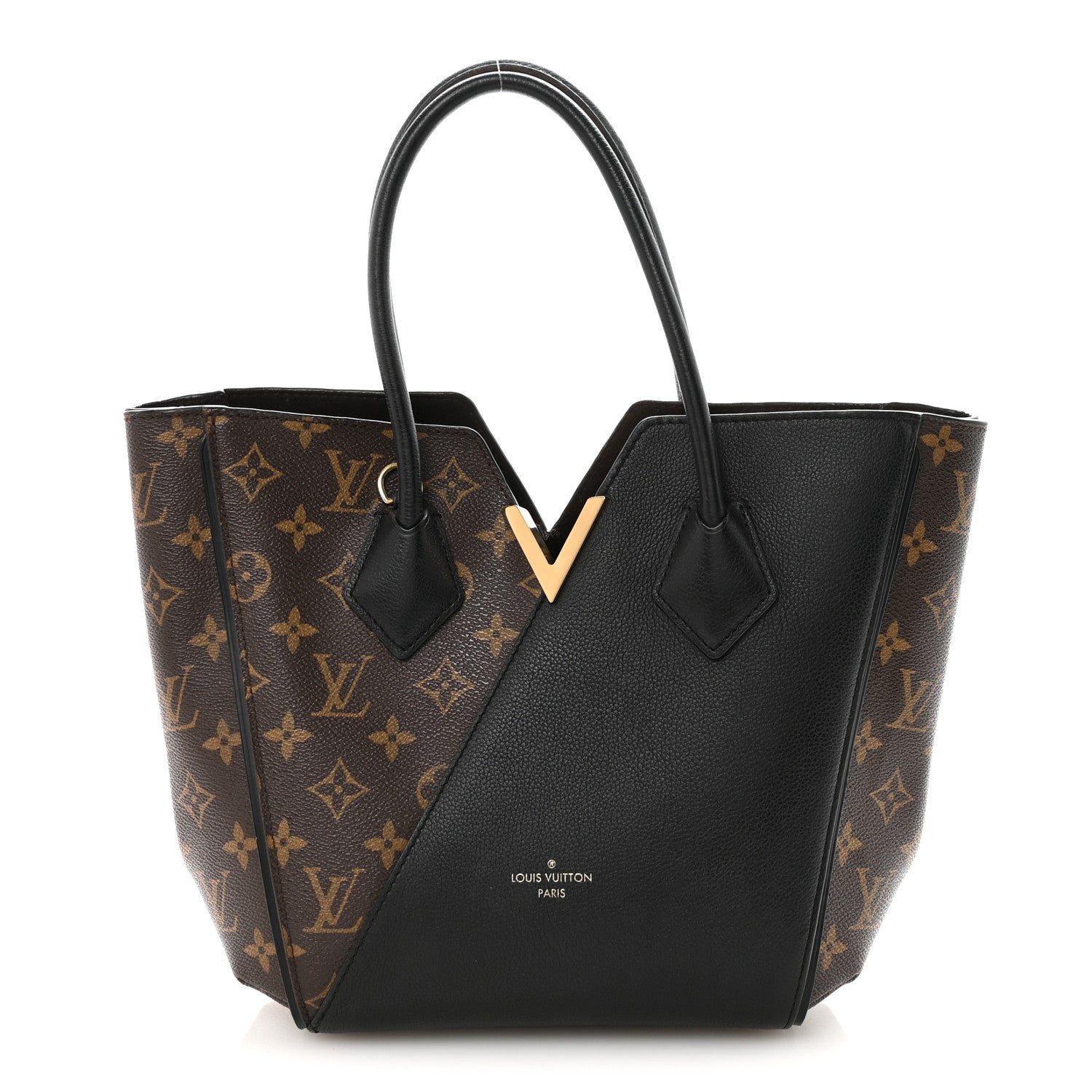 Louis Vuitton Calfskin Monogram Kimono Tote PM Black