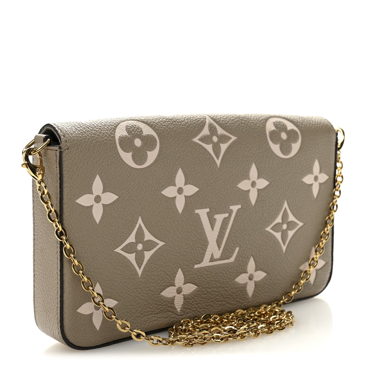 Louis Vuitton Empreinte Monogram Giant Felicie Pochette Tourterelle Creme