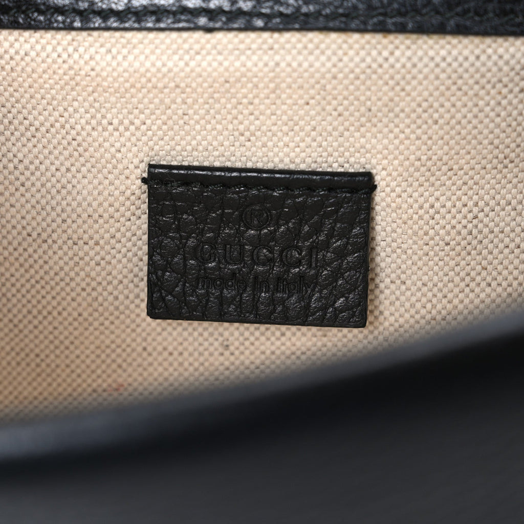 Gucci Calfskin Mini Dionysus Shoulder Bag Black