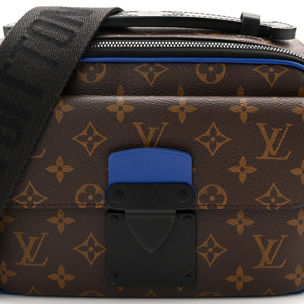 Louis Vuitton Monogram Macassar S Lock Messenger Blue