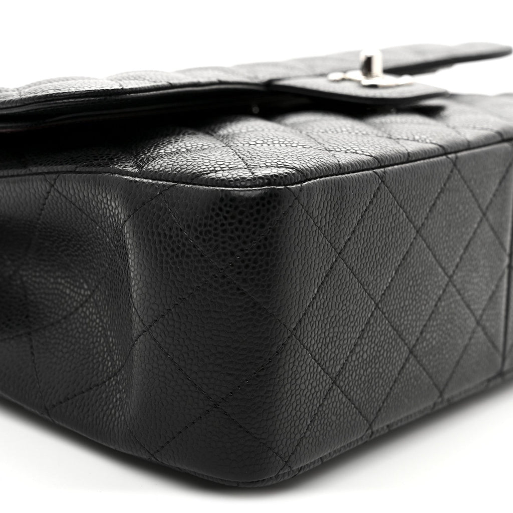Chanel Caviar Quilted Jumbo Double Flap Black