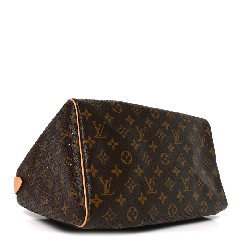 Louis Vuitton Monogram Perforated Speedy 30 Fuchsia