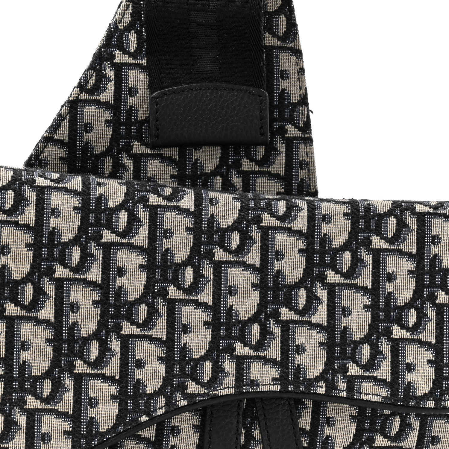Christian Dior Oblique Mens Saddle Bag Blue