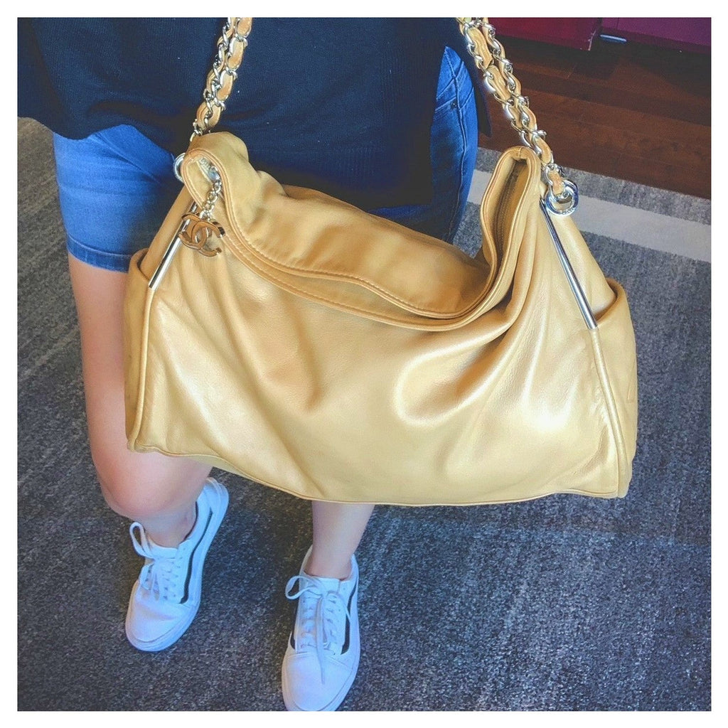 Chanel bag Ultra Soft Beige Lambskin Hobo