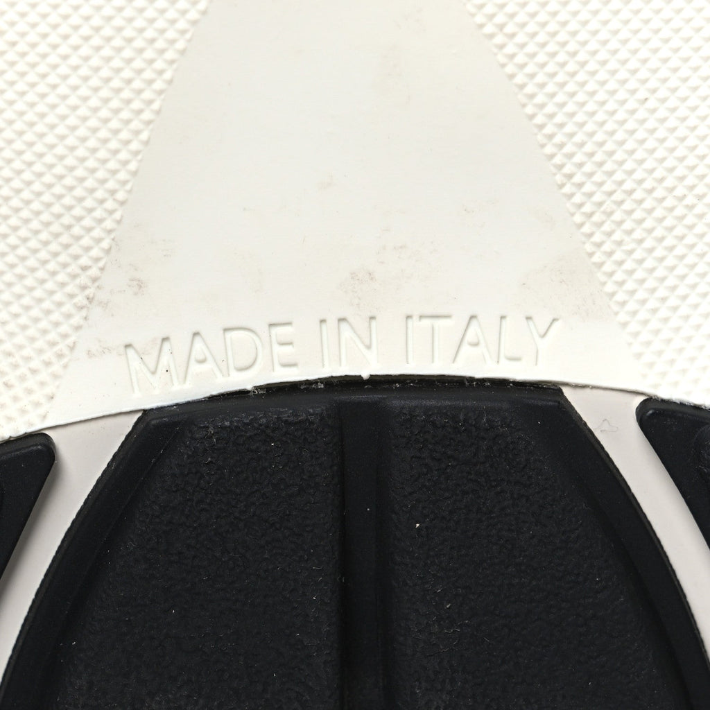 Fabric Laminated Calfskin Stretch CC Sneakers 41 Ivory White Silver