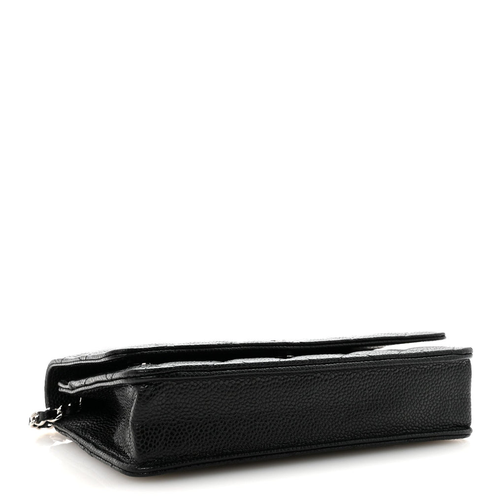 Chanel Caviar Quilted Wallet on Chain WOC Black