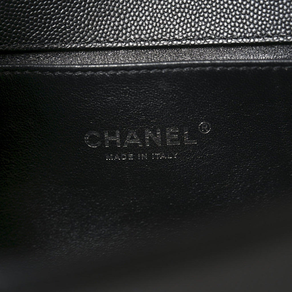 Chanel Caviar Quilted Medium Boy Flap Black