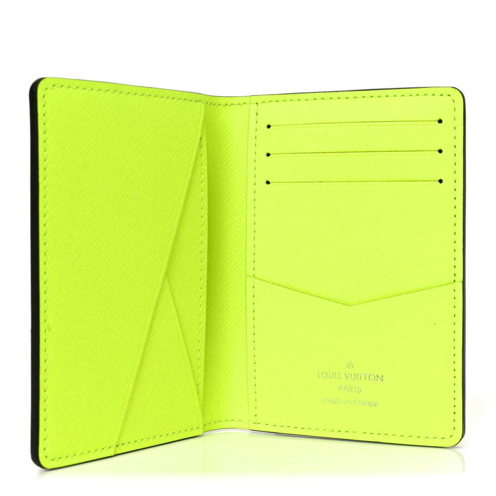 Louis Vuitton Taigarama Pocket Organizer Neon Yellow