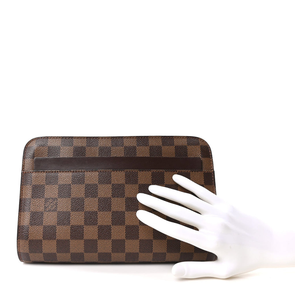 Louis Vuitton Damier Ebene Pochette Saint Louis Clutch