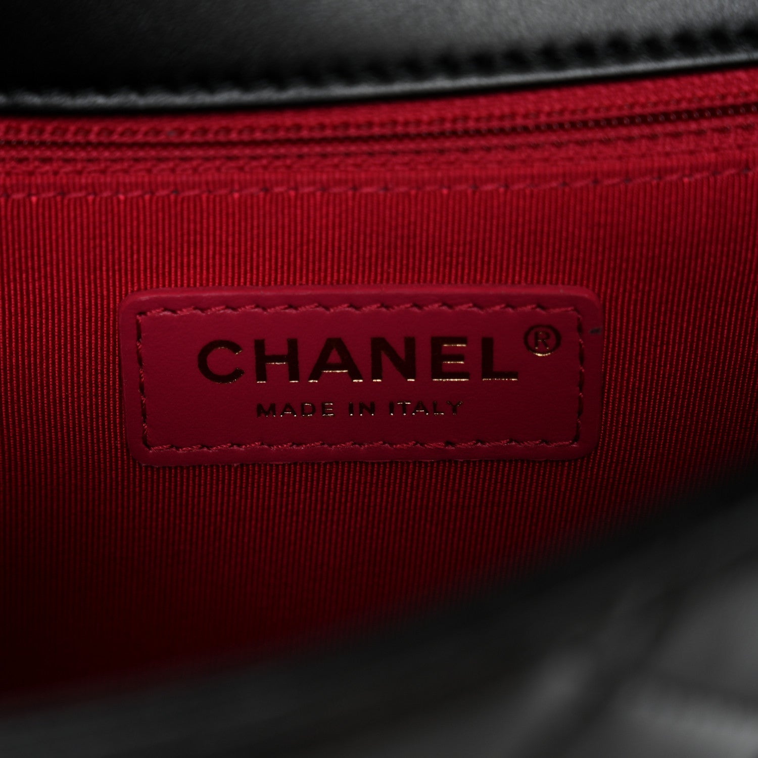 Chanel Shiny Lambskin Quilted Mini Flap Black