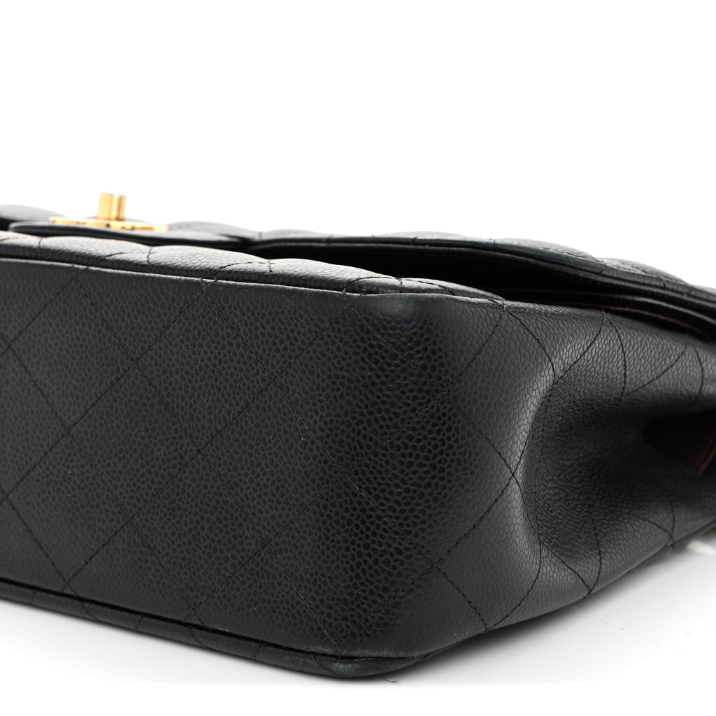Chanel Caviar Quilted Jumbo Double Flap Black