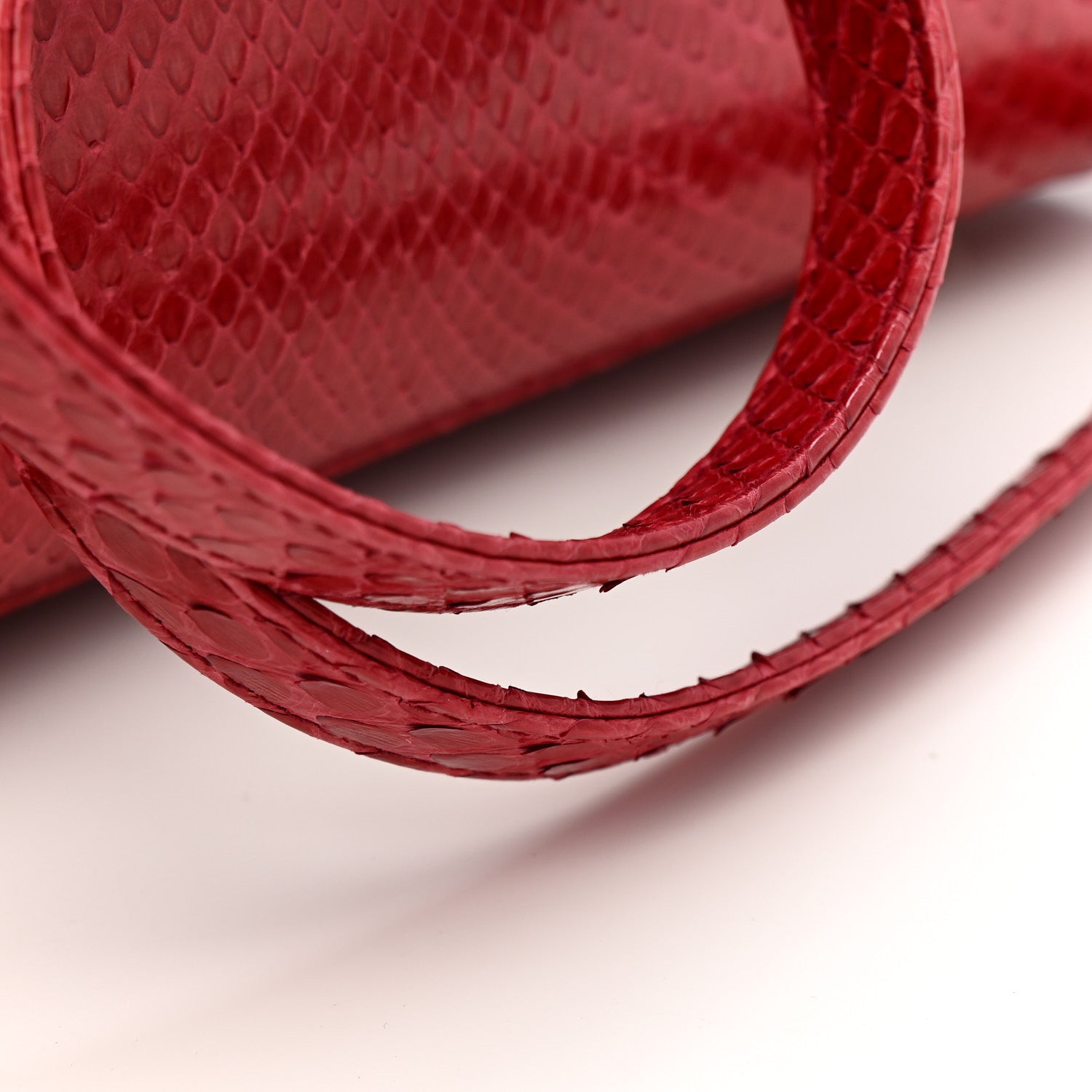 Christian Dior Snakeskin Medium Lady Dior Pink