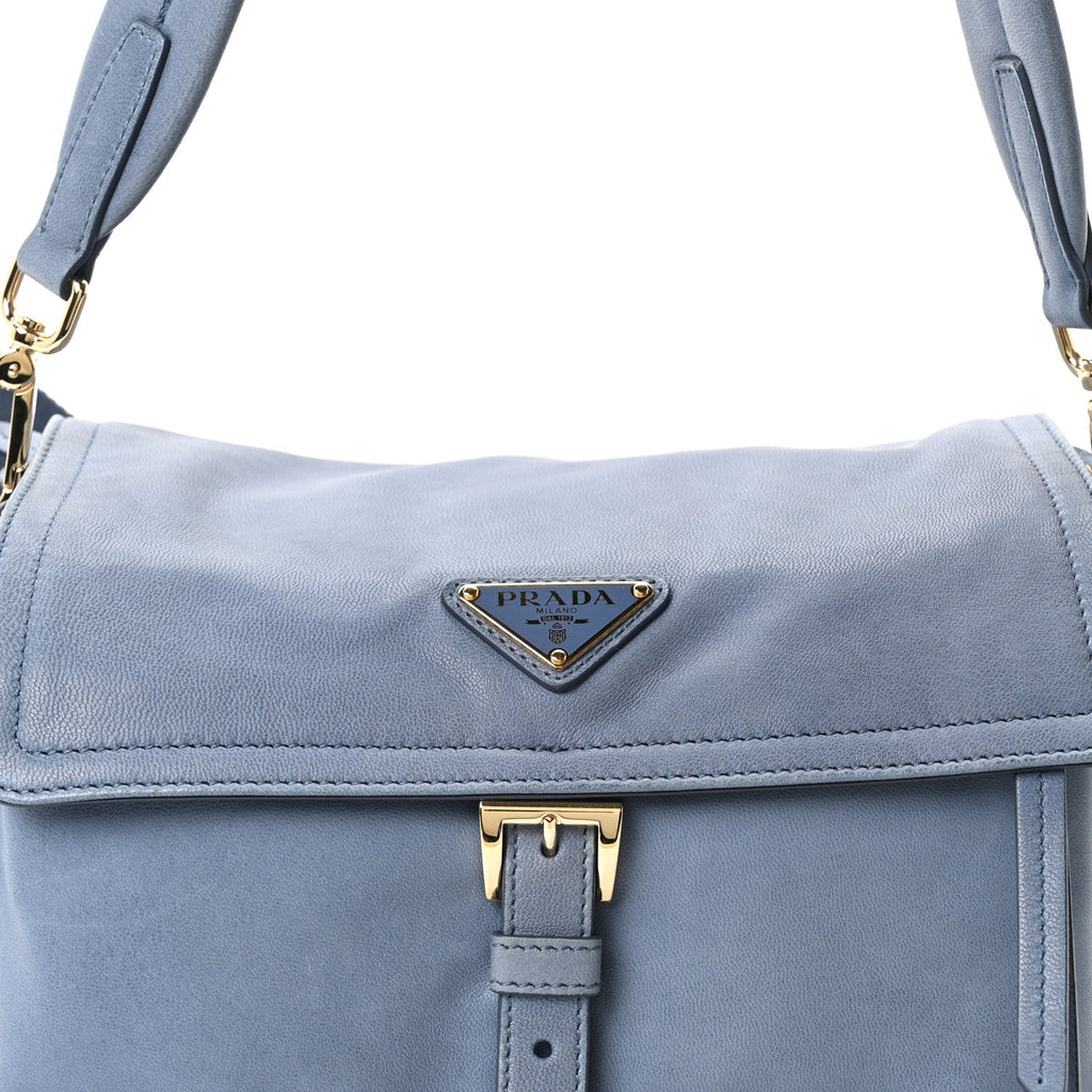 Prada Nappa Medium Explore Shoulder Bag Aviation Blue