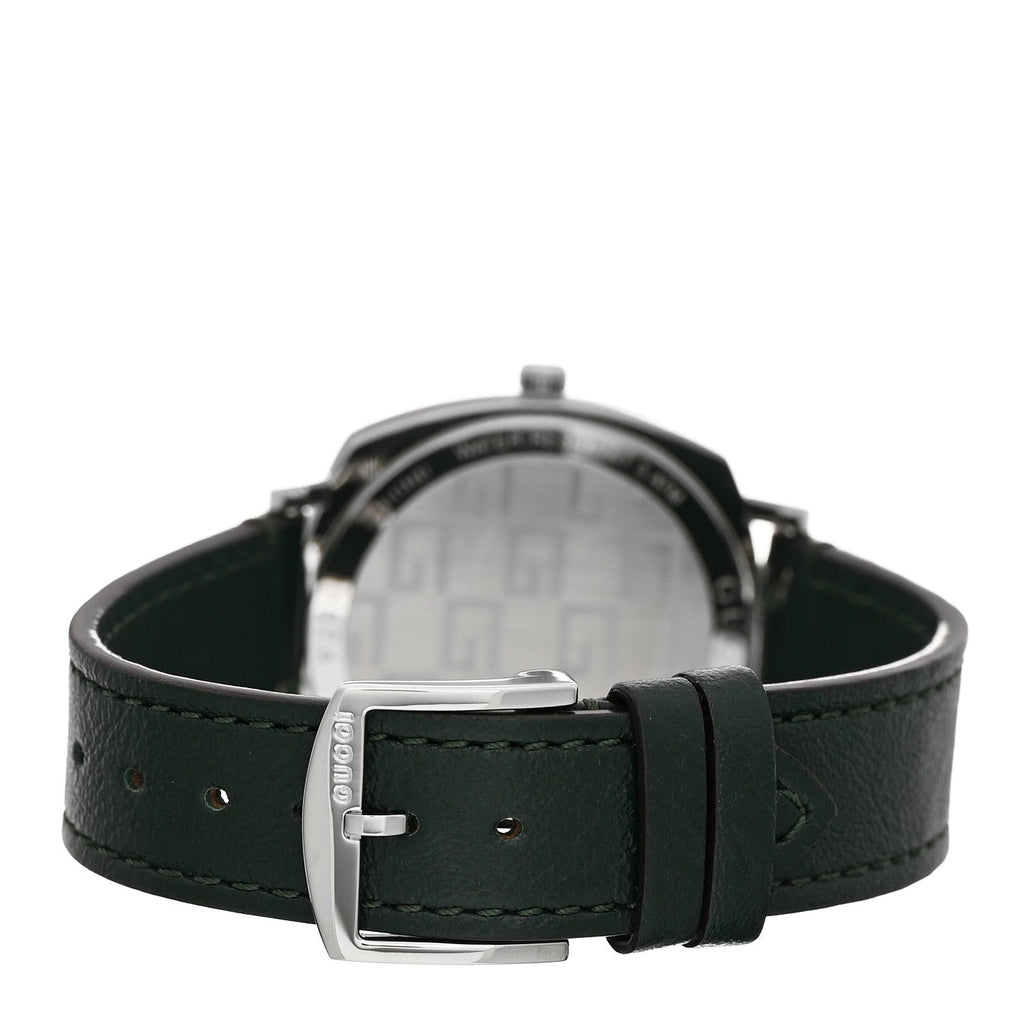 Gucci Stainless Steel Calfskin 35mm Grip Quartz Watch Green