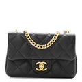 Chanel Caviar Quilted Mini Sweetheart Rectangular Flap Black