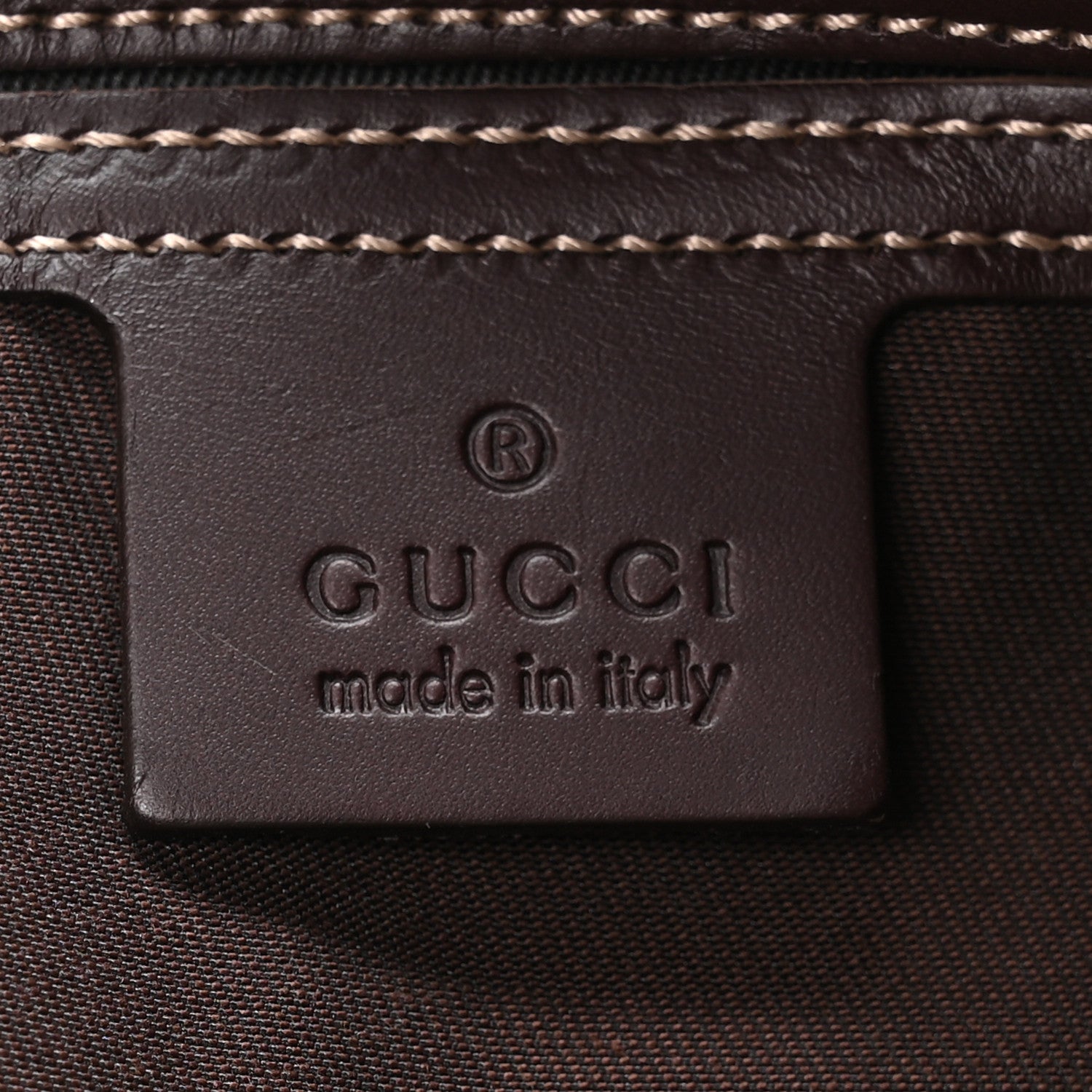 Gucci GG Supreme Monogram Belt Bag Dark Brown