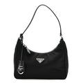 Prada Tessuto Nylon Saffiano Mini Re-Edition 2005 Bag Black