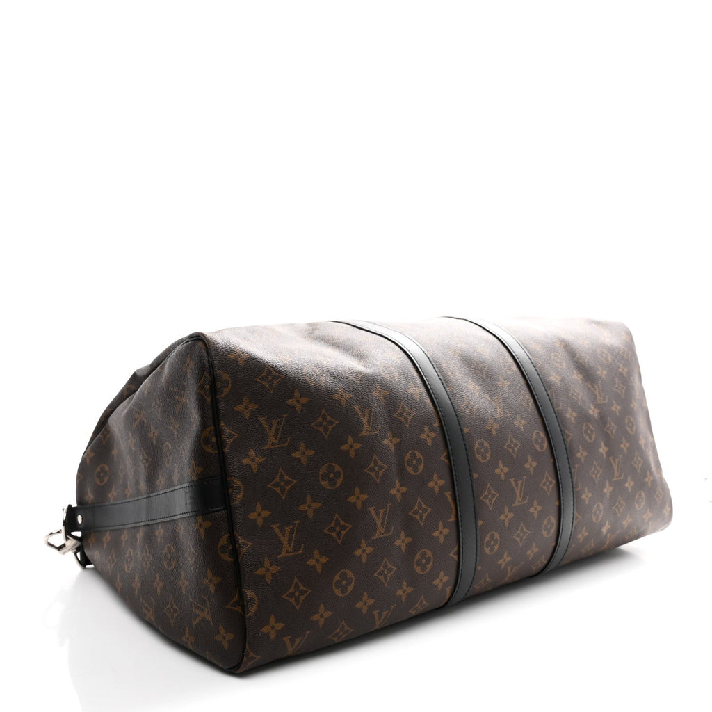 Louis Vuitton Monogram Macassar Keepall Bandouliere 55