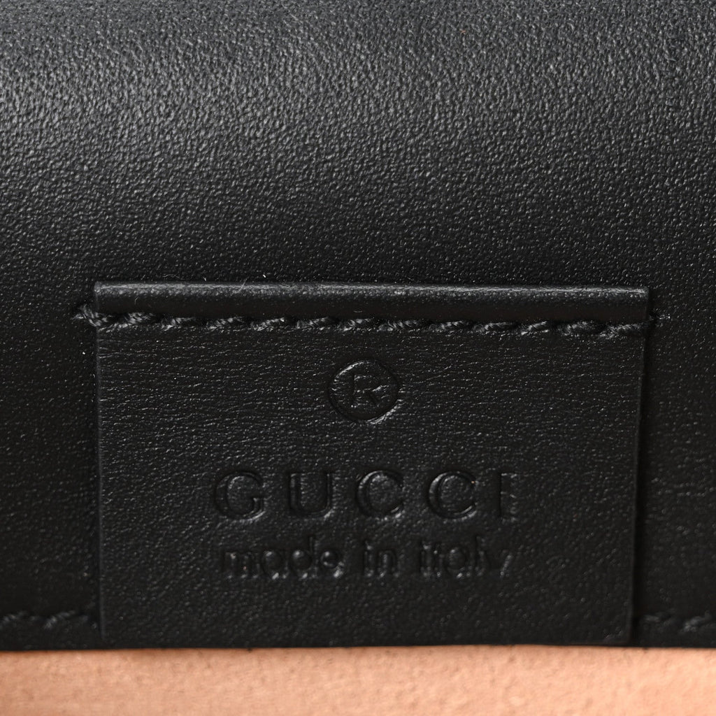 Gucci Velvet GG Monogram Web Super Mini Sylvie Chain Shoulder Bag Brown Black Oro Vecchio
