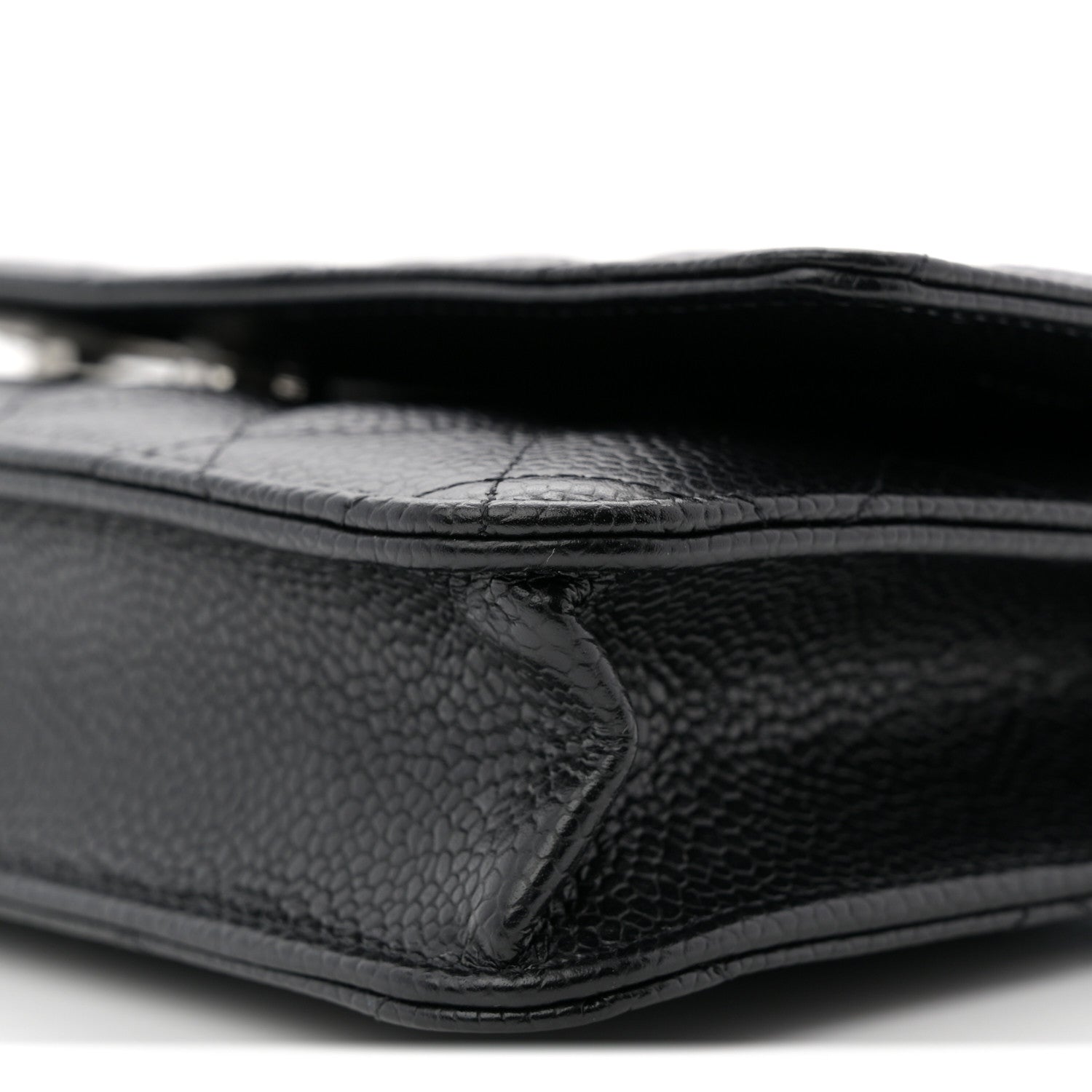 Chanel Caviar Quilted Wallet on Chain WOC Black