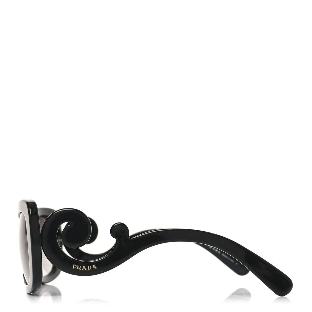 Prada Acetate Baroque Sunglasses SPR 27O Black