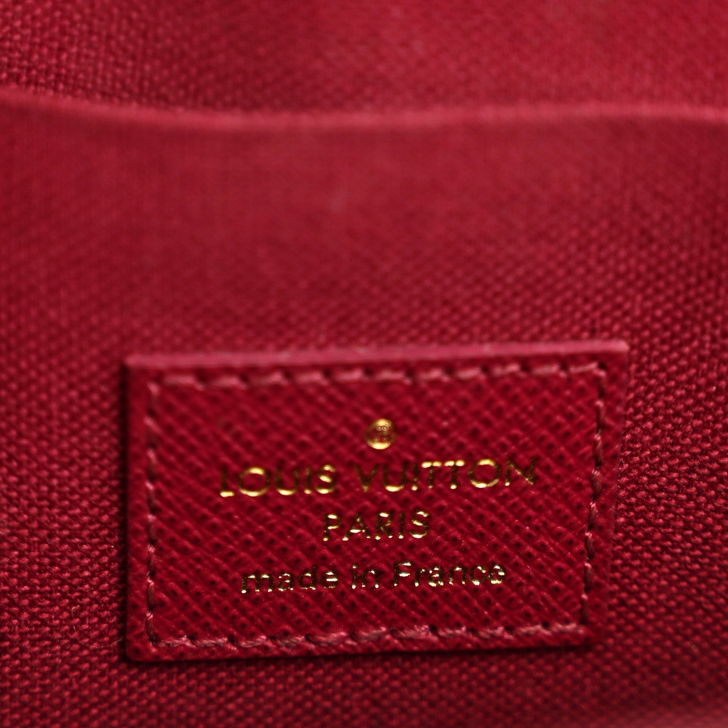 Louis Vuitton Monogram Pochette Felicie Chain Wallet Fuchsia