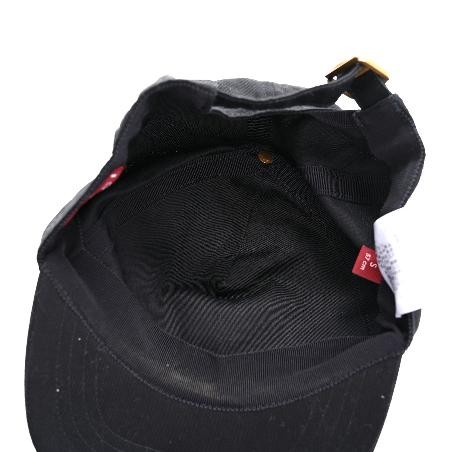 Gucci Cotton Embroidered Baseball Hat S Blue Red White