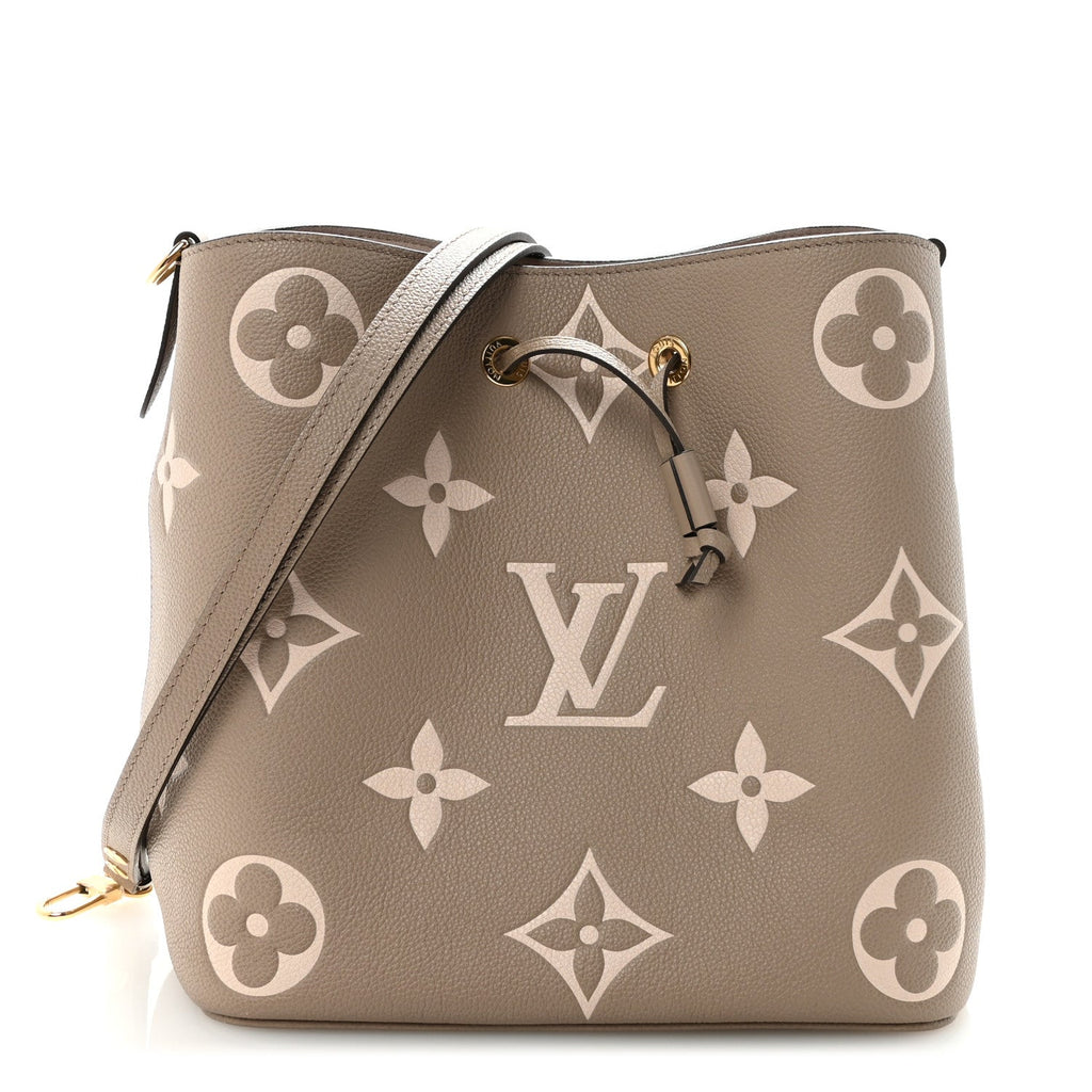 Louis Vuitton Empreinte Monogram Giant Neonoe MM Tourterelle Creme