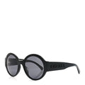 Acetate Polarized Round Sunglasses 5410-A Black