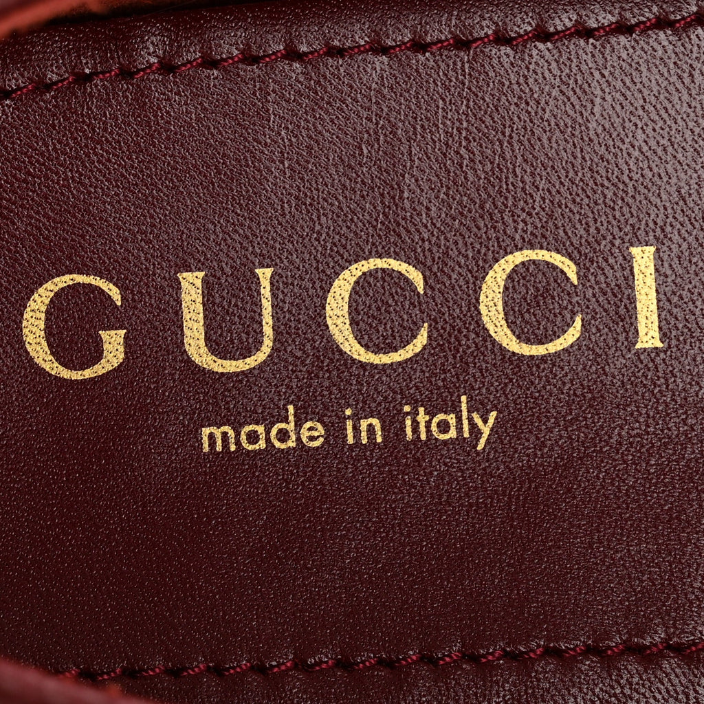 Gucci Soft Clove Calfskin Womens Horsebit Driver Loafers 40 Rosso Ancora