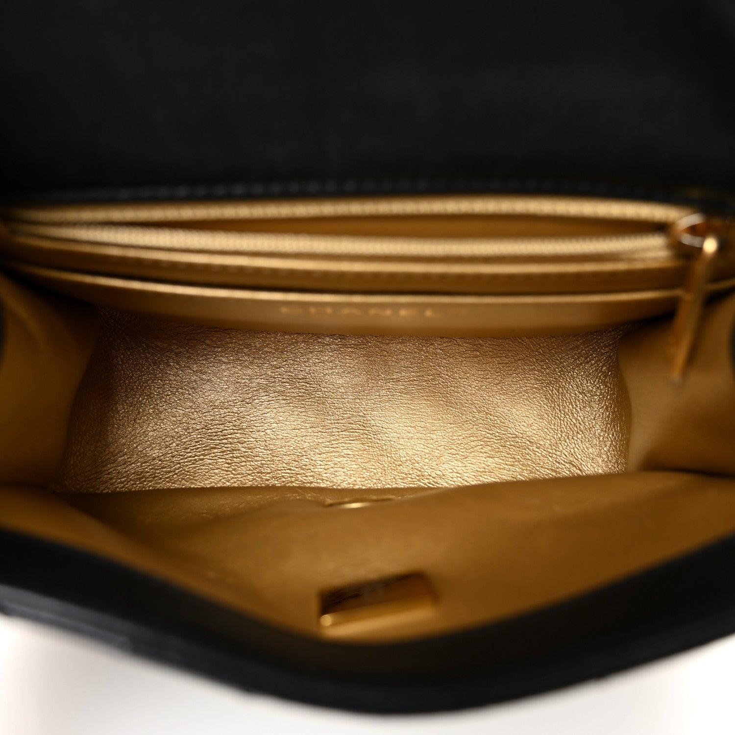 Chanel Lambskin Quilted Mini Pearl Crush Flap Black