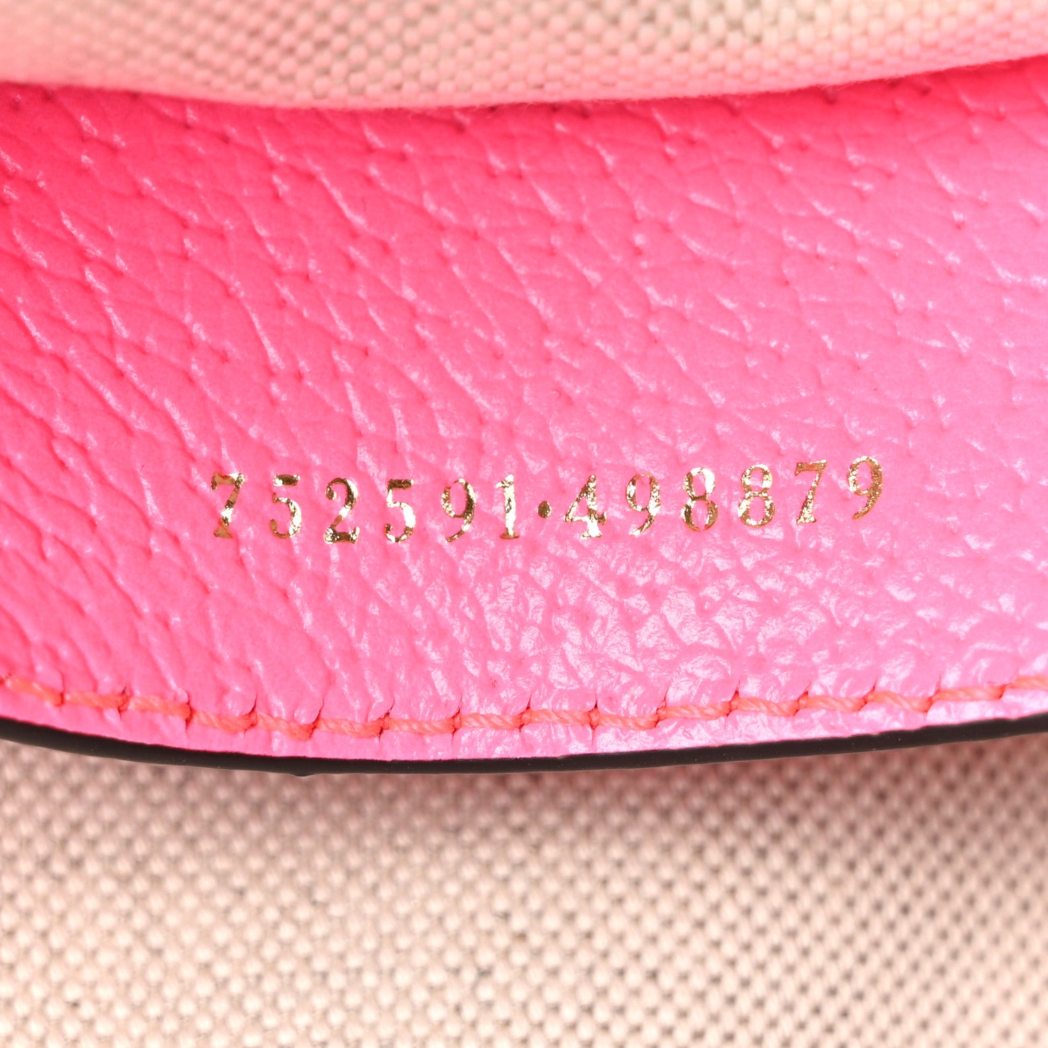 Gucci GG Supreme Monogram Textured Dollar Calfskin Web Ophidia Small Crossbody Bag Beige Ebony Fuchsia