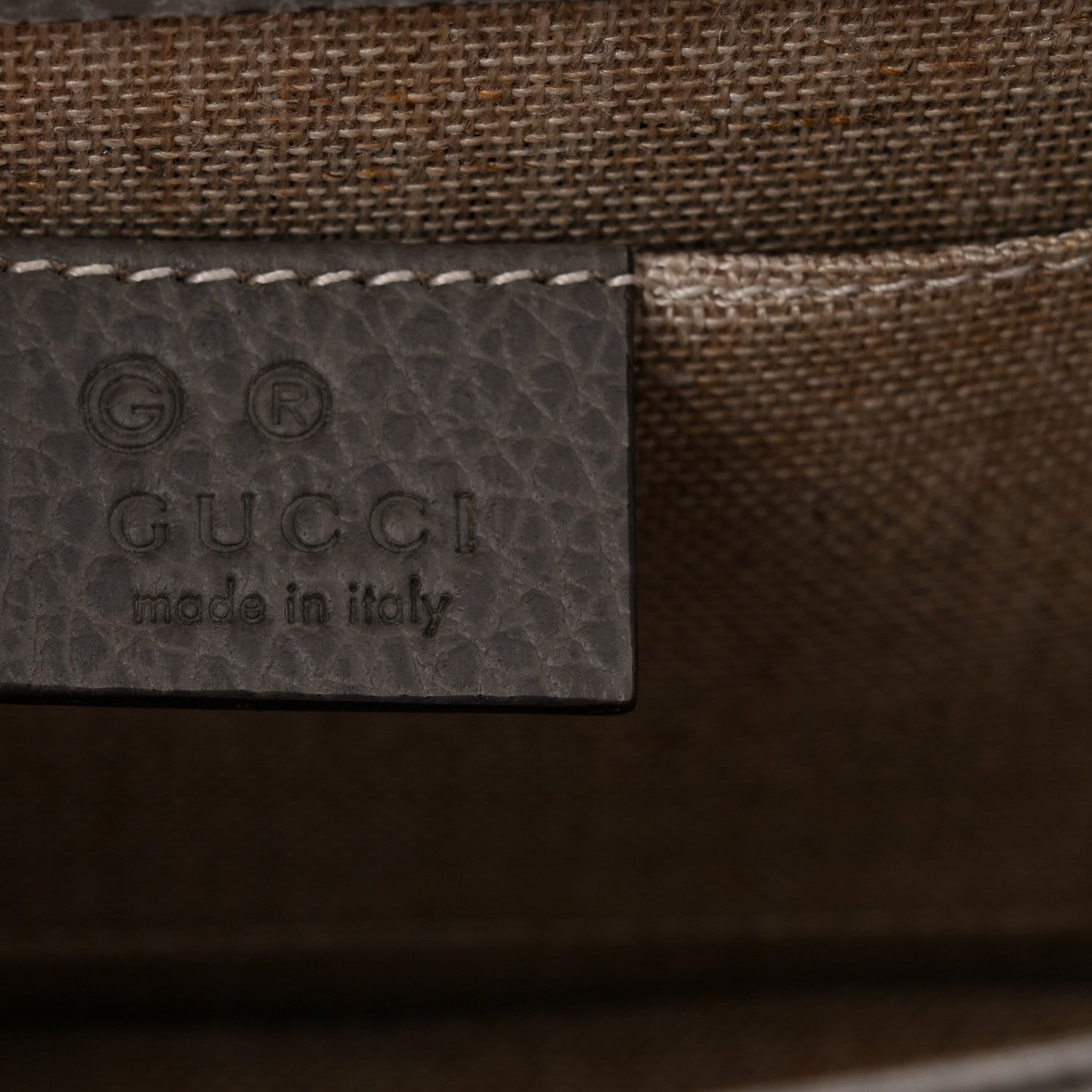Gucci Dollar Calfskin Small Interlocking G Shoulder Bag Loess