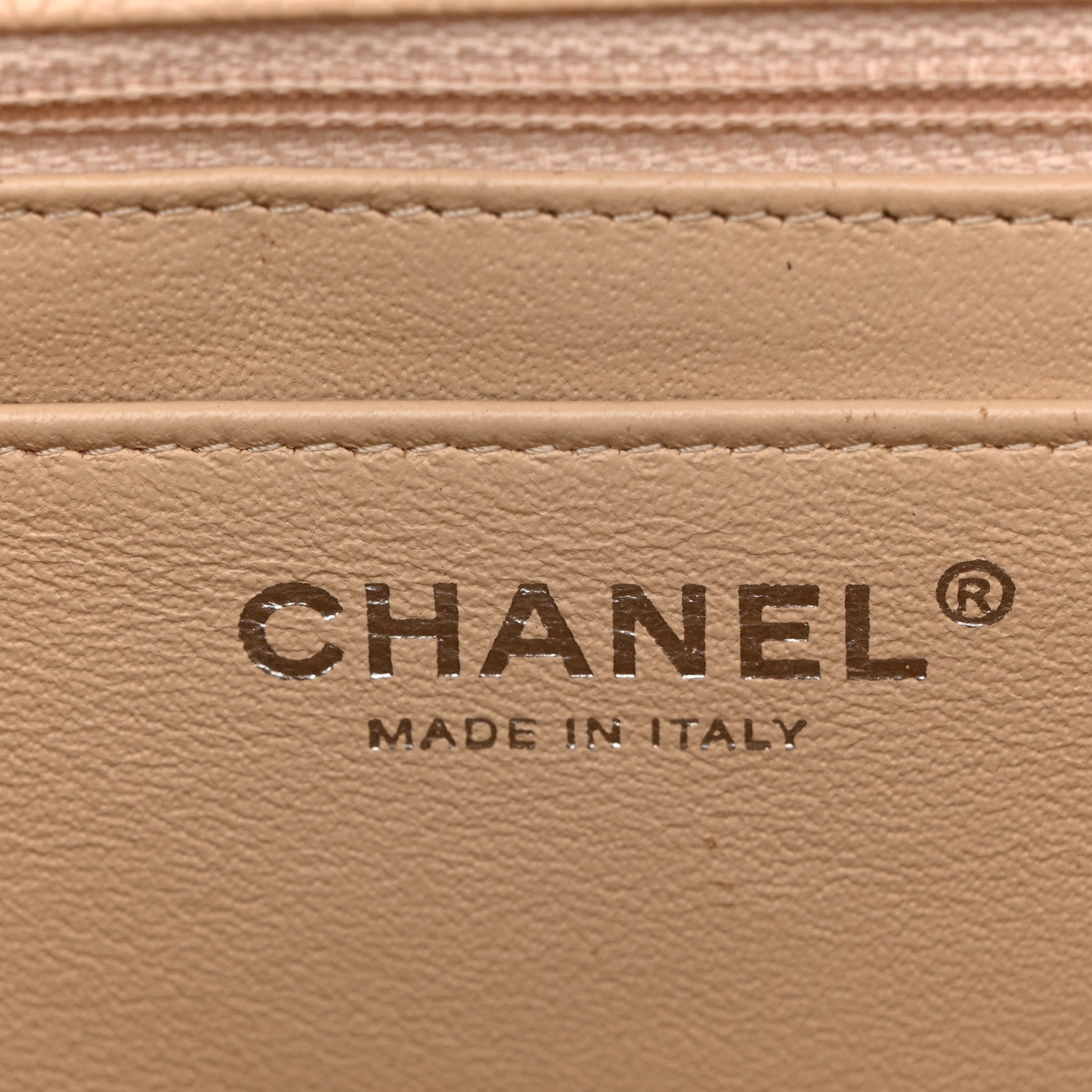 Chanel Caviar Quilted Jumbo Single Flap Beige Clair