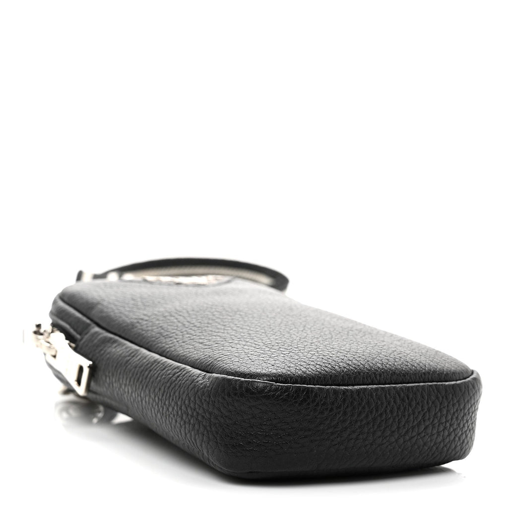 Prada Vitello Daino Soft Mini Crossbody Bag Black