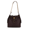 Chanel Caviar Quilted Medium Chanel 25 Handbag Dark Brown