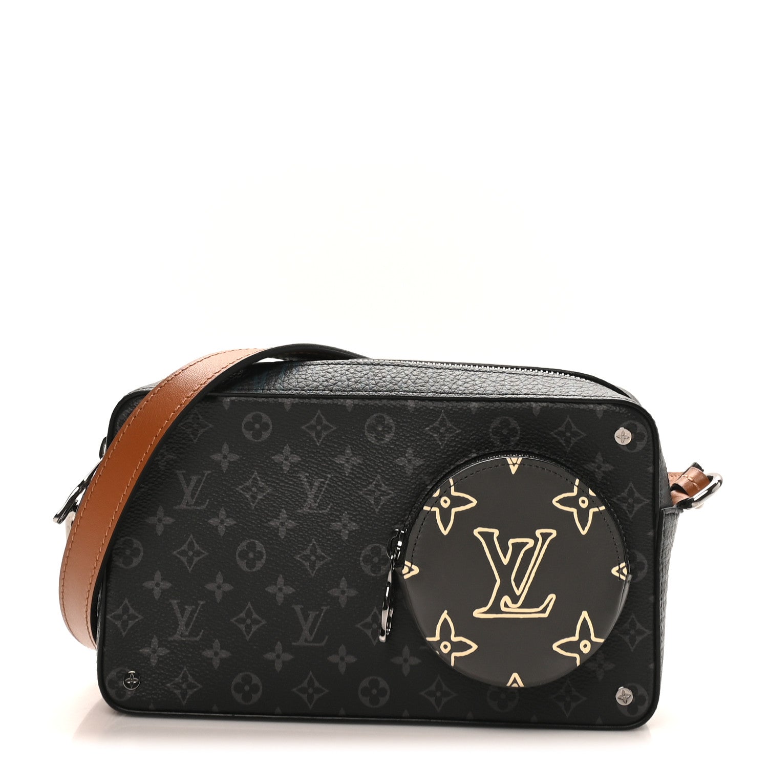 Louis Vuitton Monogram Eclipse Volga On Strap Crossbody Multicolor