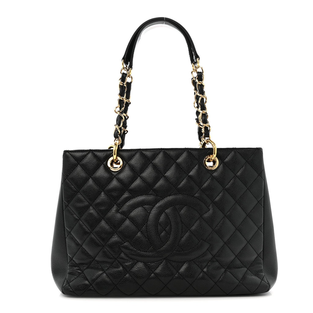 Chanel Caviar Quilted Grand Shopping Tote GST Black